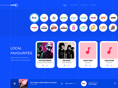 superadio simplified music new project ui website