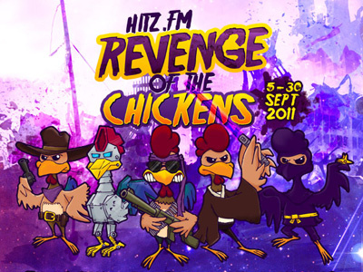 Revenge Of The Chickens final chicken cowboy hitz.fm illustration revenge of the chickens