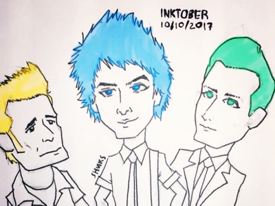 Day 10 inktober anime green day inktober inktober2017