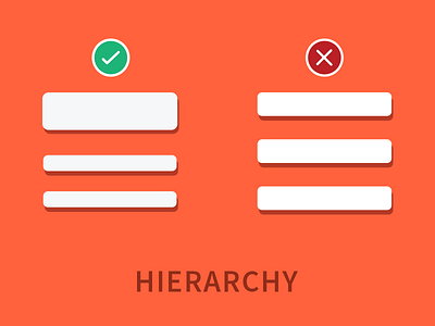 Design Principle: Hierarchy design do dont illustration infographic principle rules simple