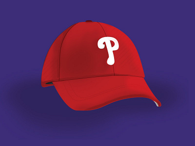 Phillies Hat baseball cap dimension hat illustration mlb philadelphia phillies red sketch sports