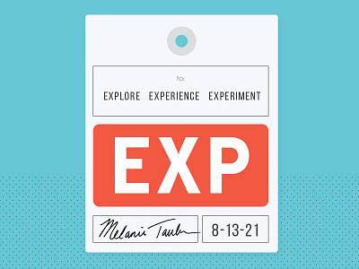 Design Taught Me design experience experiment explore flight luggage tag teach ticket travel vintage