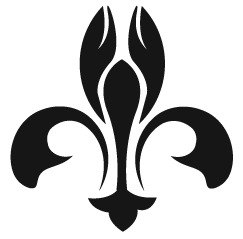 Spur Logo fleur de lis identity lobster logo