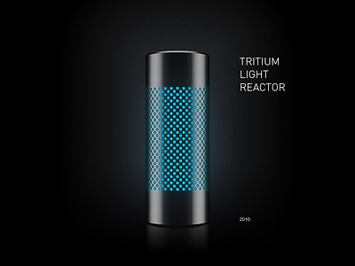 Tritium Light Reactor 3d art modo render stainless steel tlr tritium