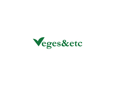 Veges&etc logo brand branding design food fresh graphic design inspiraction logo logodesign logos logotype market minimal minimalistc simply vector