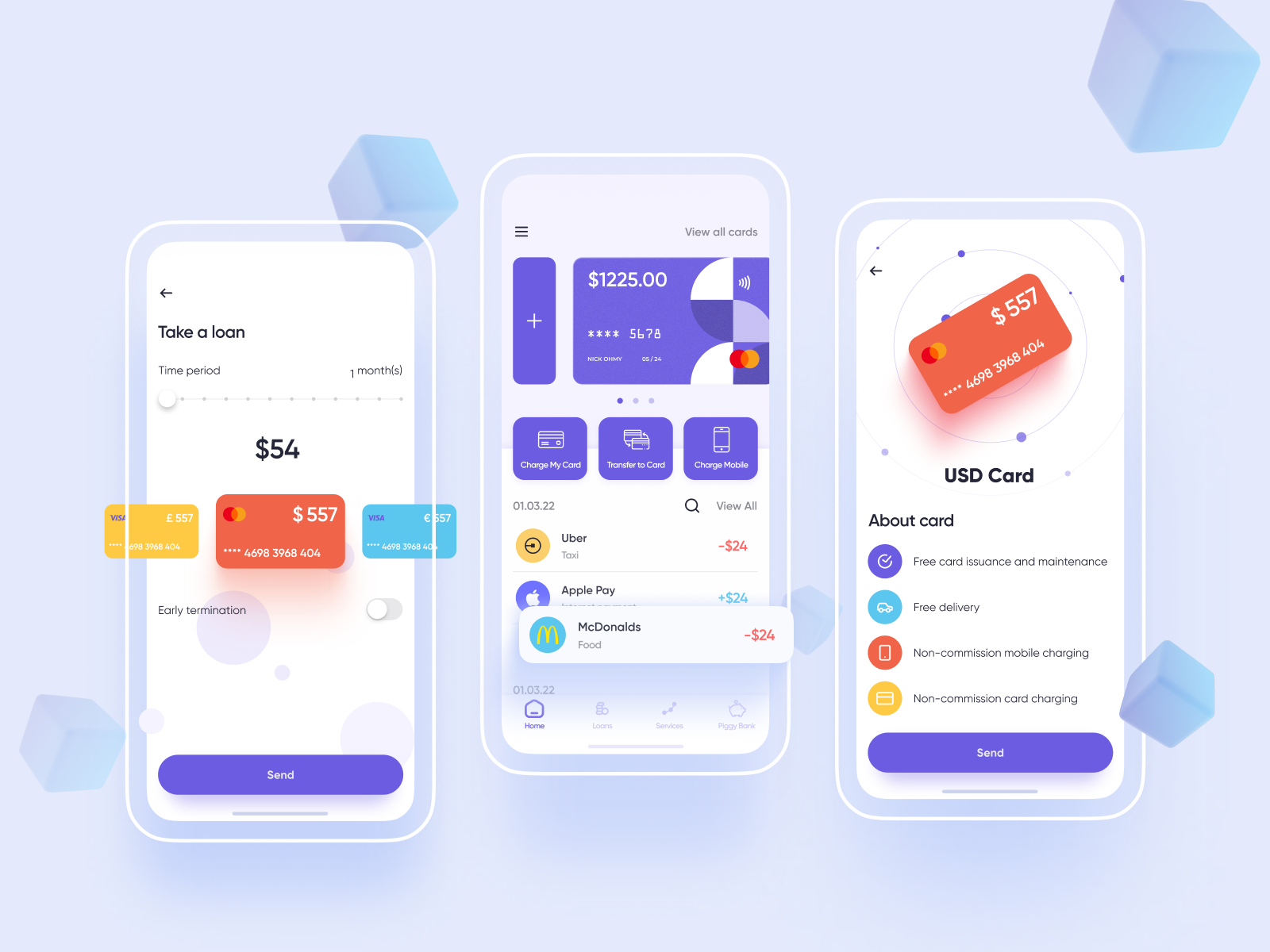 UI/UX Mobile Banking Application by Lubomyr Tlustyk on Dribbble