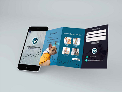 Pet Care Center UI for iPhone app design figma mobileapp ui