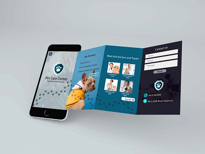 Pet Care Center UI for iPhone