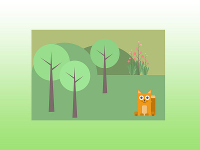 Landscape Scene - Simple Illustration cartoon design figma illustration landscape scenary