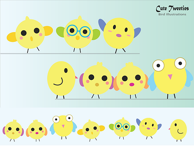 Cute Tweeties - Bird Illustrations