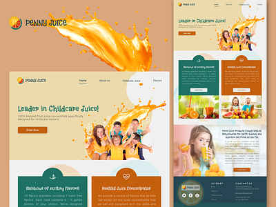 Landing page | Web | Juice shop | Redesign