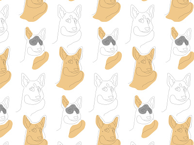 Shepherd dog pattern