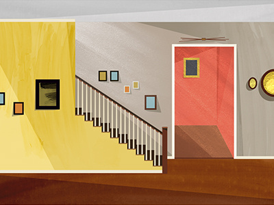 Home animation illustration motion scene style frame textures