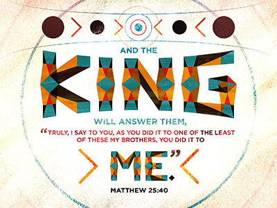 The King bible illustrator king photoshop scripture texture type typography vector verse