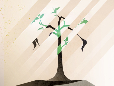 A Hope & A Future bible god illustrator plant texture tree vector