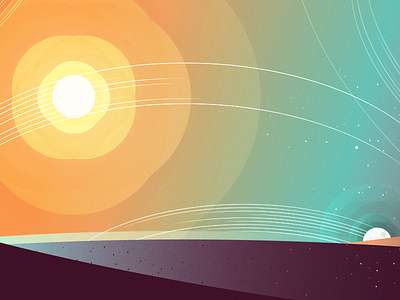 Day day illustration illustrator moon sky sun texture vector