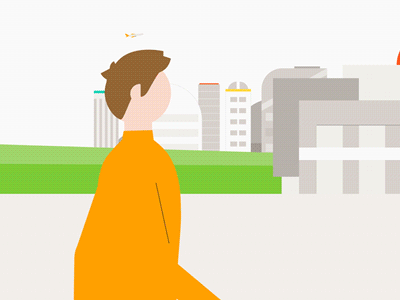 Smart Cities // Masterpass animation cities gif illustration