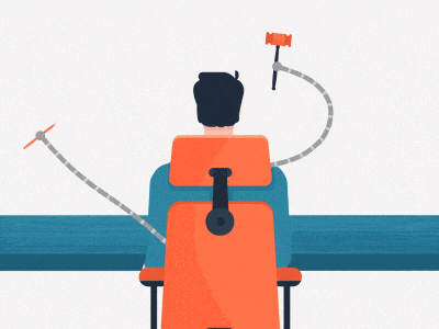 Torture Chair after effects animated gif animation character design gif motion motion design motion graphics