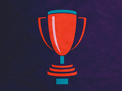 Trophy animation echoes illustration motion graphics trophy