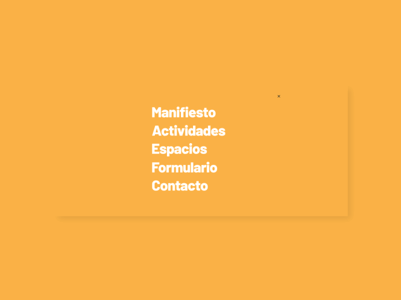 Renacer 2 desktop digital interface menu minimal motion site typography ui ux web yellow