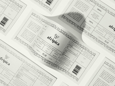 Label Afripica brand branding design guatemala icon illustration logo minimal package packaging pattern print typography vector