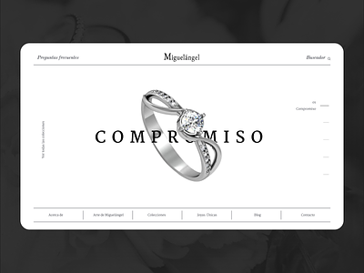 Joyas Miguelángel design desktop guatemala jewelry jewelry store minimal typography ui ux web website