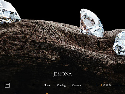 Jemona banner brand design diamond diamond logo ui website