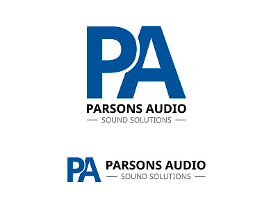 Client Name : Parsons Audio - LOGO Design a chan hk hong kong letter logo logos mack p pa parsons audio