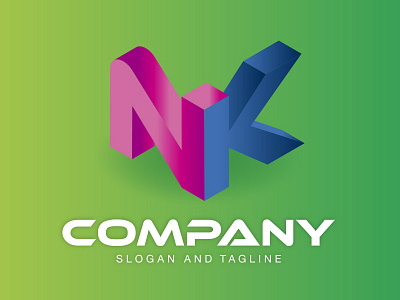 Pre-made LOGO for sale - Letter NK