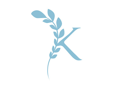 Pre-made LOGO for sale - Letter K blue design hong kong k leaf letter k logo logos mack minimalism pre made