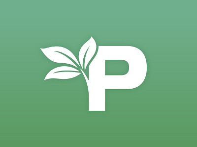 Pre-made LOGO for sale - Letter P With Leaf design green hong kong leaf letter p logo logos mack minimalism p pre made sold