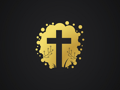 Pre-made LOGO for sale - Church And Cross 01