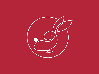 Pre-made LOGO for sale - Rabbit 01 bunny design hong kong logo logos mack minimalism pre made rabbit social sold