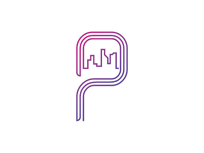 Pre-made LOGO for sale - Letter P 03 city design hong kong letter p logo logos mack minimalism p pre made social