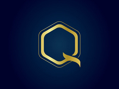 Pre-made LOGO for sale - Letter Q 02 china golden hexagon hong kong letter q logo logos mack minimalism pre made q