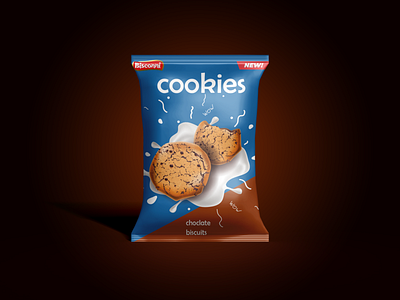 Cookies app box packaging branding design graphic design icon illustration label design logo packaging design typography vector