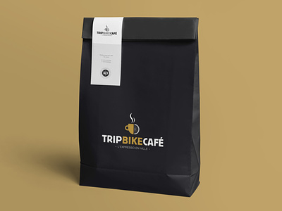 Trip bike café (Paris) branding bike branding coffee graphic identity illustration logo logotype