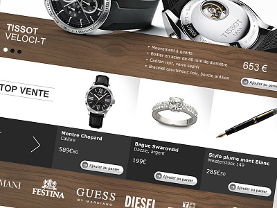 E-shop interface design ecommerce ergonomy eshop luxury ux watch web