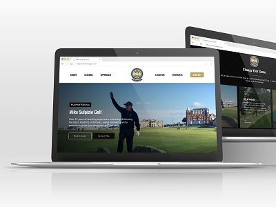 New Launch - Mike Suplpizio Golf design freelance design mockup webdesign website wordpress wordpress design