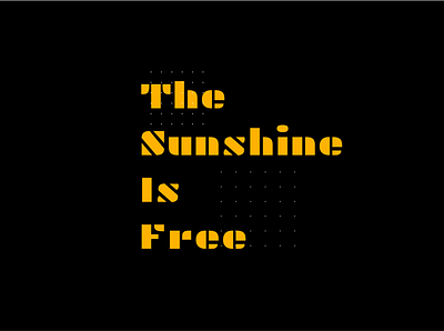 the sunshine is free font sticker ui