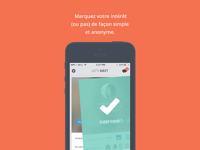 New app Viadeo : Let's meet app lets meet mobile swipe viadeo