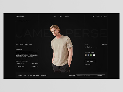 James Perse I product card redesign