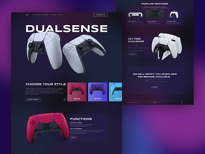 Landing page I Dualsense