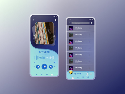 UI Design Music App app appdesign design musicapp ui uidesign uiux uiuxdesign ux uxdesign web