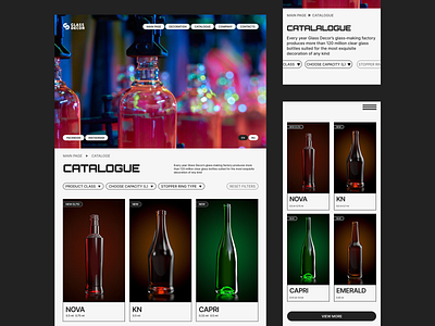 Glass decor concept: cataloge
