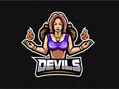 Devils mascot logo design