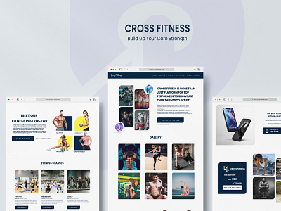 CROSS FITNESS fitness class uidesign uxdesign webdesign