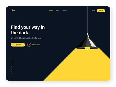 Light - Web Design for Online Learning design learning ui web