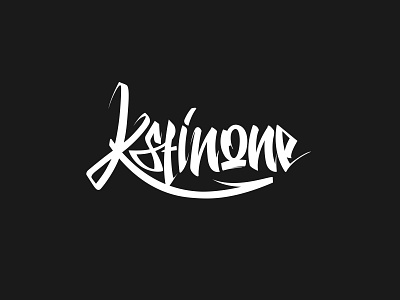 Kstinone cinematographer / 2021 graphic design hand handdraw lettering letters logo logotype vector