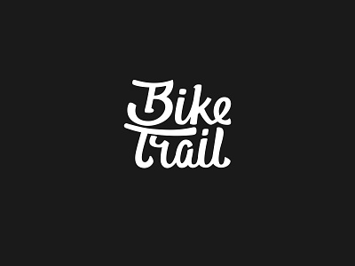 Bike trail shop / 2021 graphic design handdraw lettering letters logotype